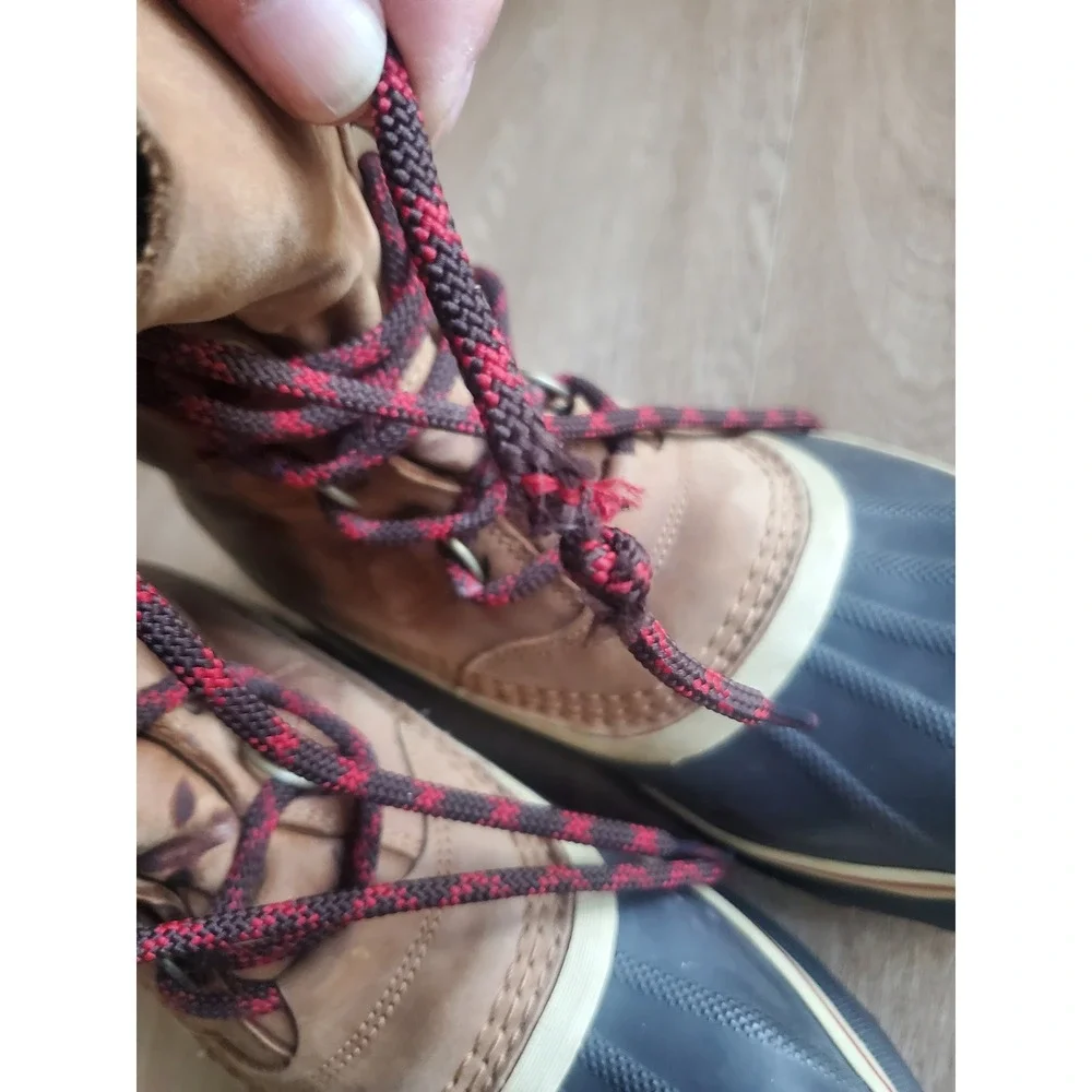 Sorel Caribou Waterproof Winter Boots Brown Leather, LL5395-242 Womens 11